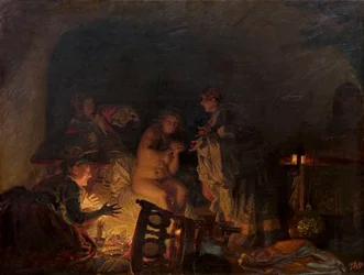 Leonora Christina von den Dienern von Königin Sofie Amalie entkleidet und durchsucht